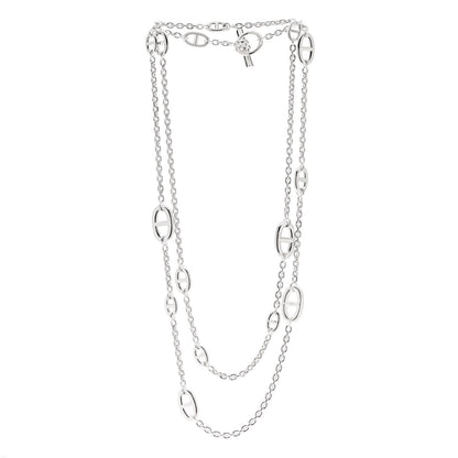 Hermes Sterling Silver Farandole Necklace 120 3 of 6