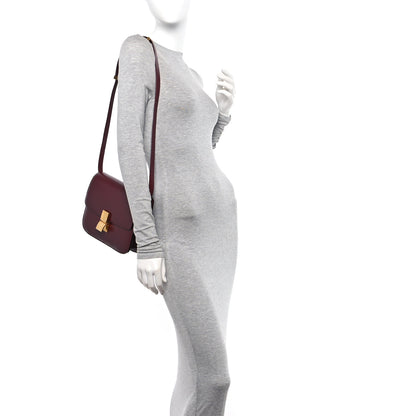 Celine Liege Calfskin Medium Classic Box Flap Bag Burgundy 2 of 15