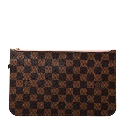 Louis Vuitton Damier Ebene Neverfull MM GM Pochette Rose Ballerine 1 of 7