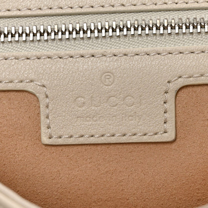 Gucci Goatskin Small GG Monochrome Aphrodite Shoulder Bag Mystic White 5 of 9
