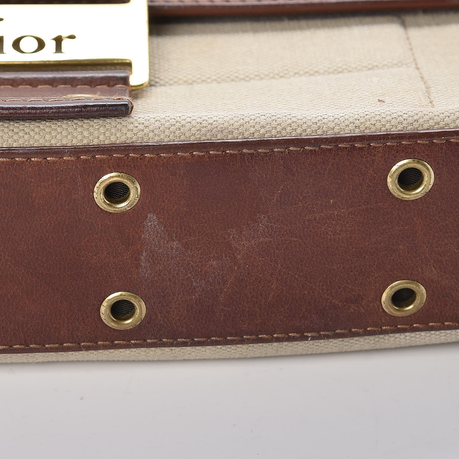Christian Dior Canvas Calfskin Street Chic Columbus Ave Brown 8 of 12