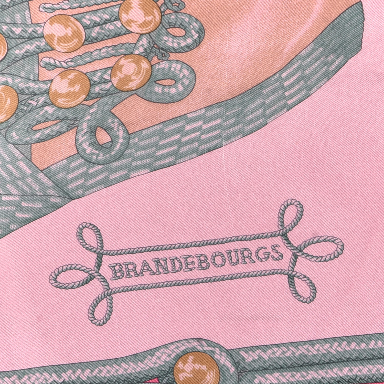 Hermes Silk Dip Dyed Brandebourgs Scarf 90 3 of 3