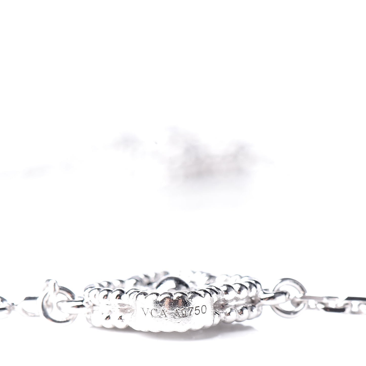 18K White Gold Diamond 6 Motifs Sweet Alhambra Bracelet