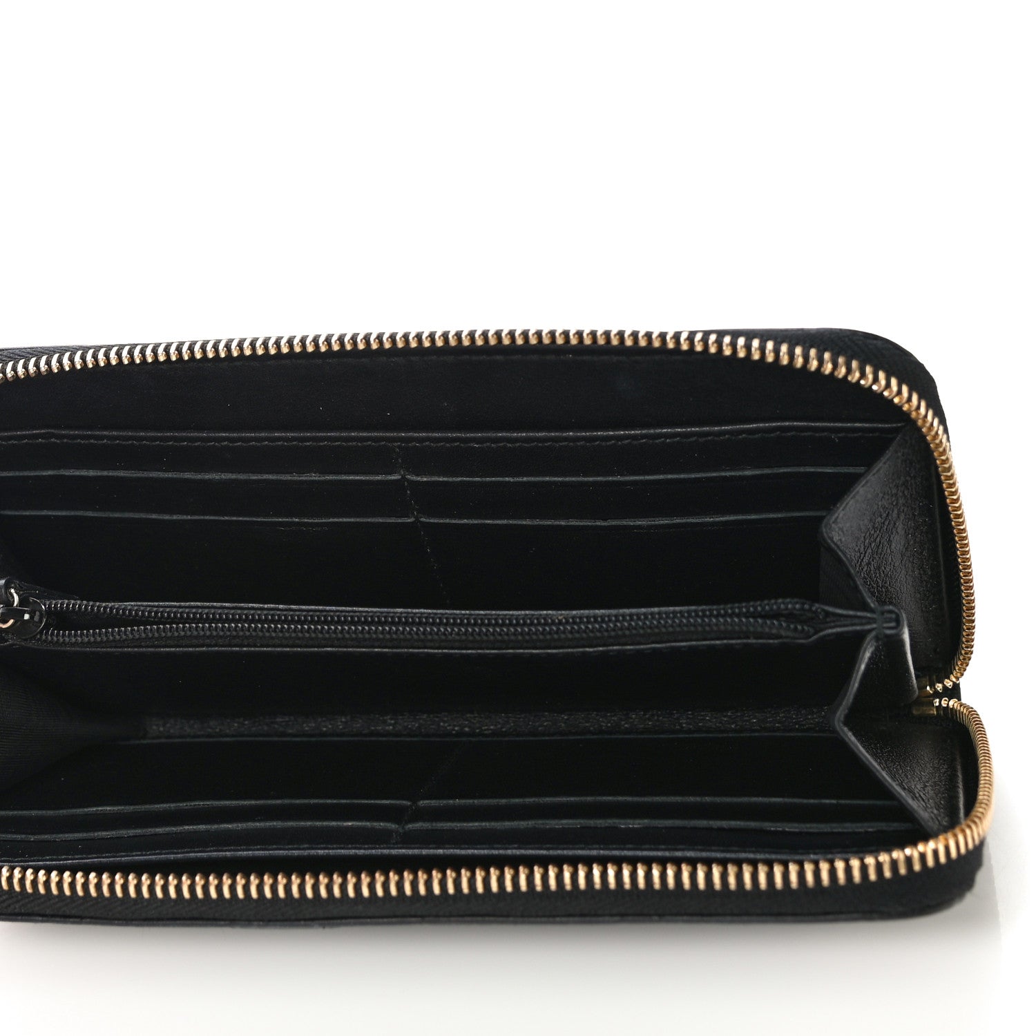 Gucci Guccissima Vitello Tender Zip Around Wallet Black 5 of 12