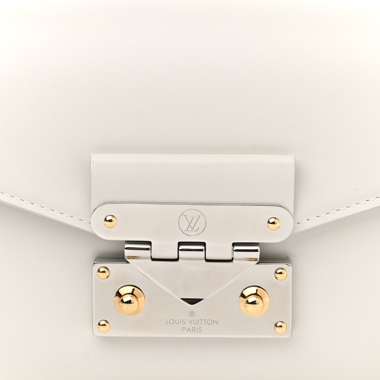 Calfskin Reverse Monogram Swing White