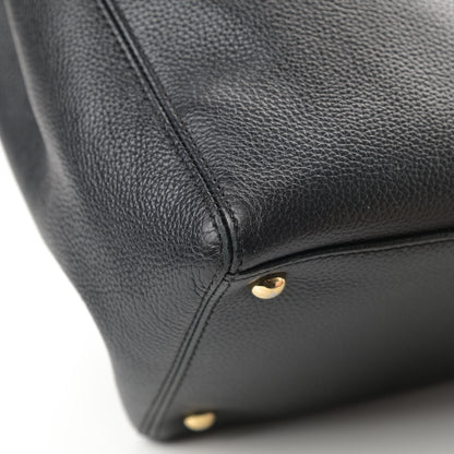 Chanel Calfskin Cerf Executive Shopper Tote Black 11 of 16