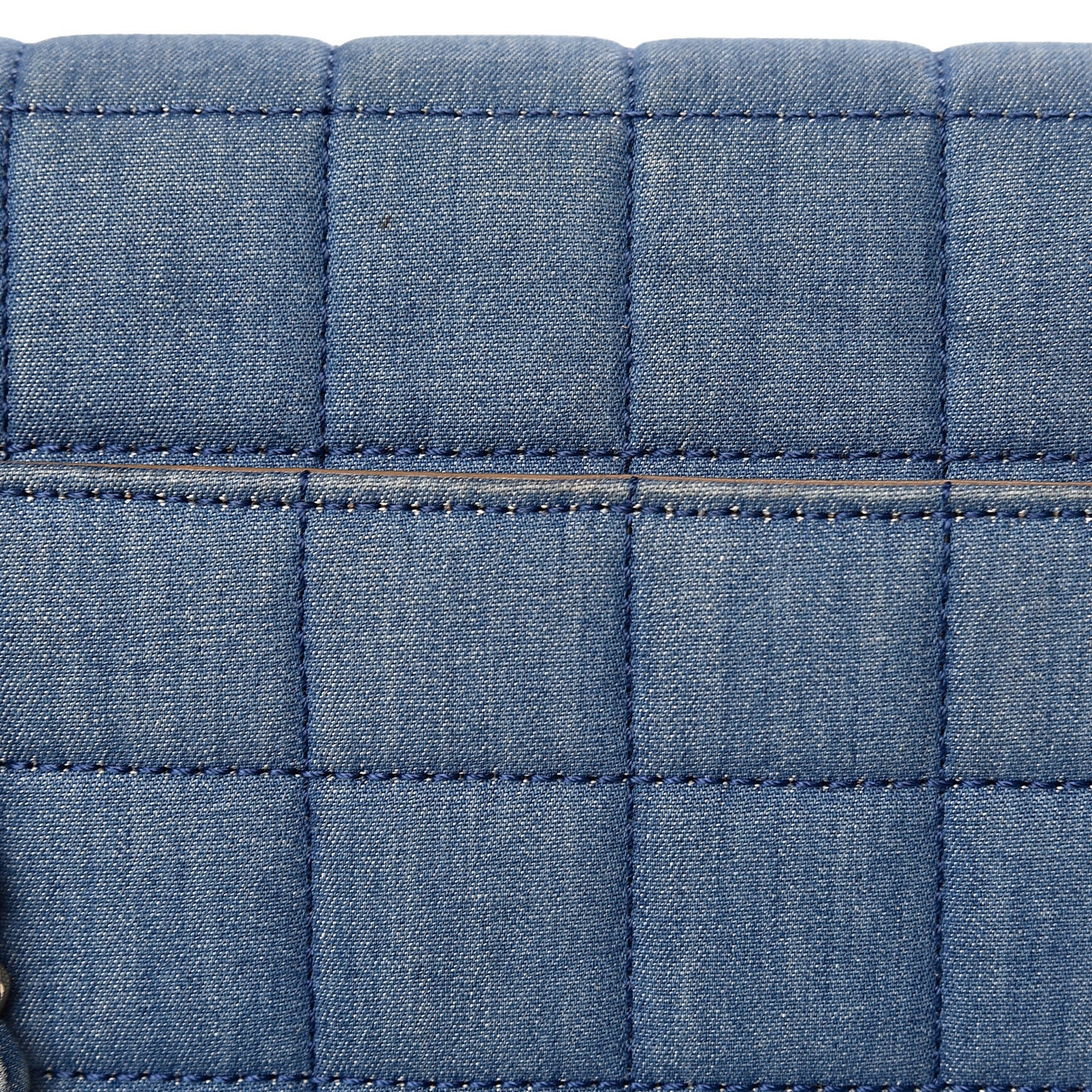 Denim Chocolate Bar Flap Blue