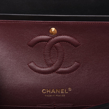 Chanel Lambskin Quilted Medium Double Flap Black 8 of 18