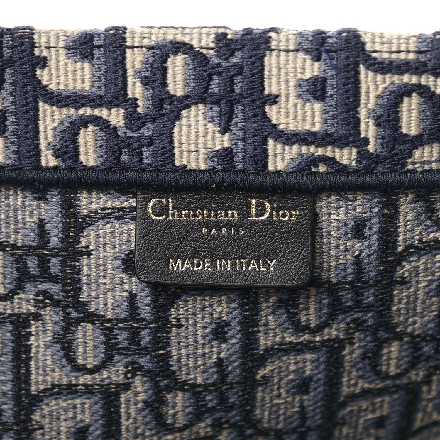 Christian Dior Oblique Book Tote Blue Multicolor 6 of 11