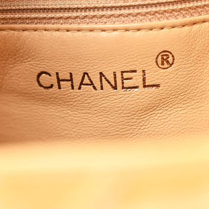 Chanel Patent Quilted Shoulder Bag Beige 7 of 13