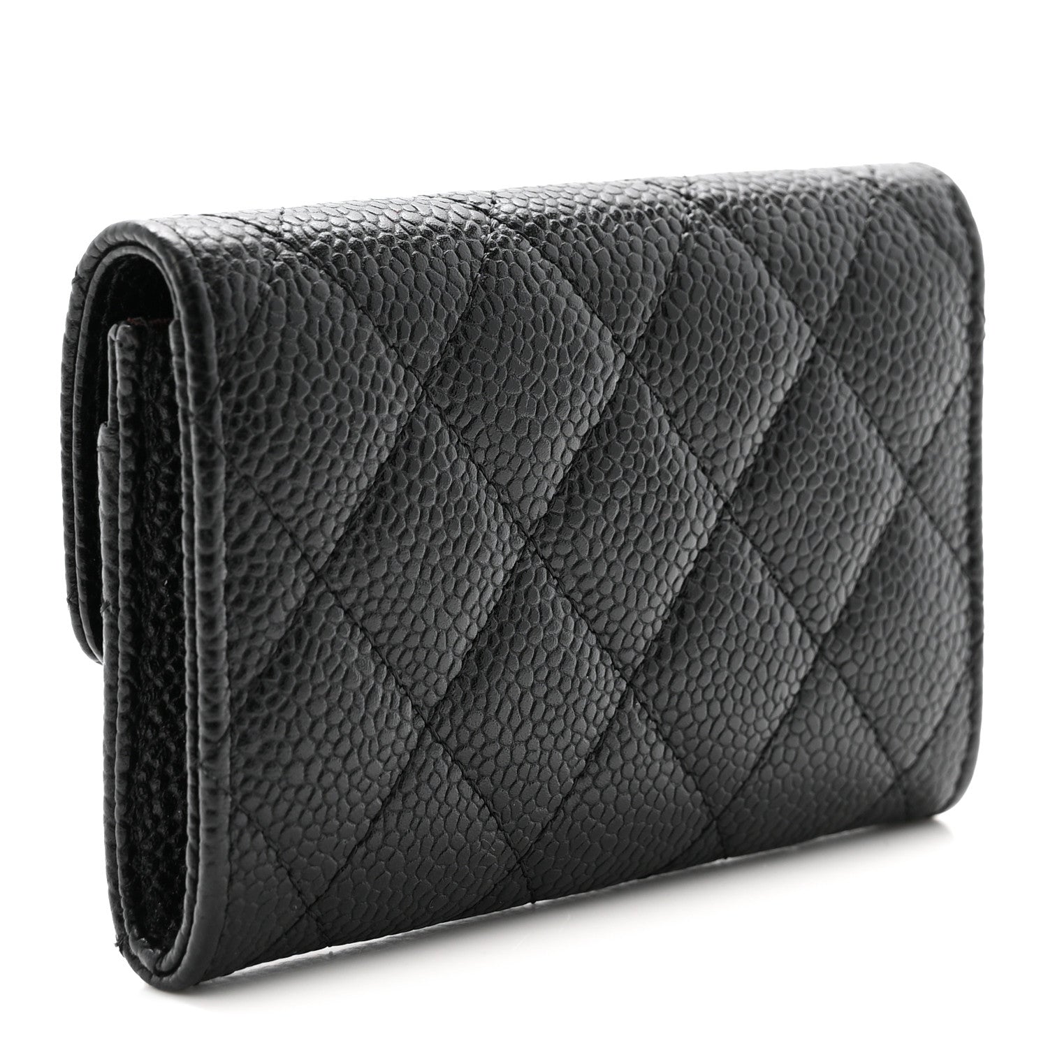 Chanel Caviar Quilted Flap Card Holder Black 3 of 9