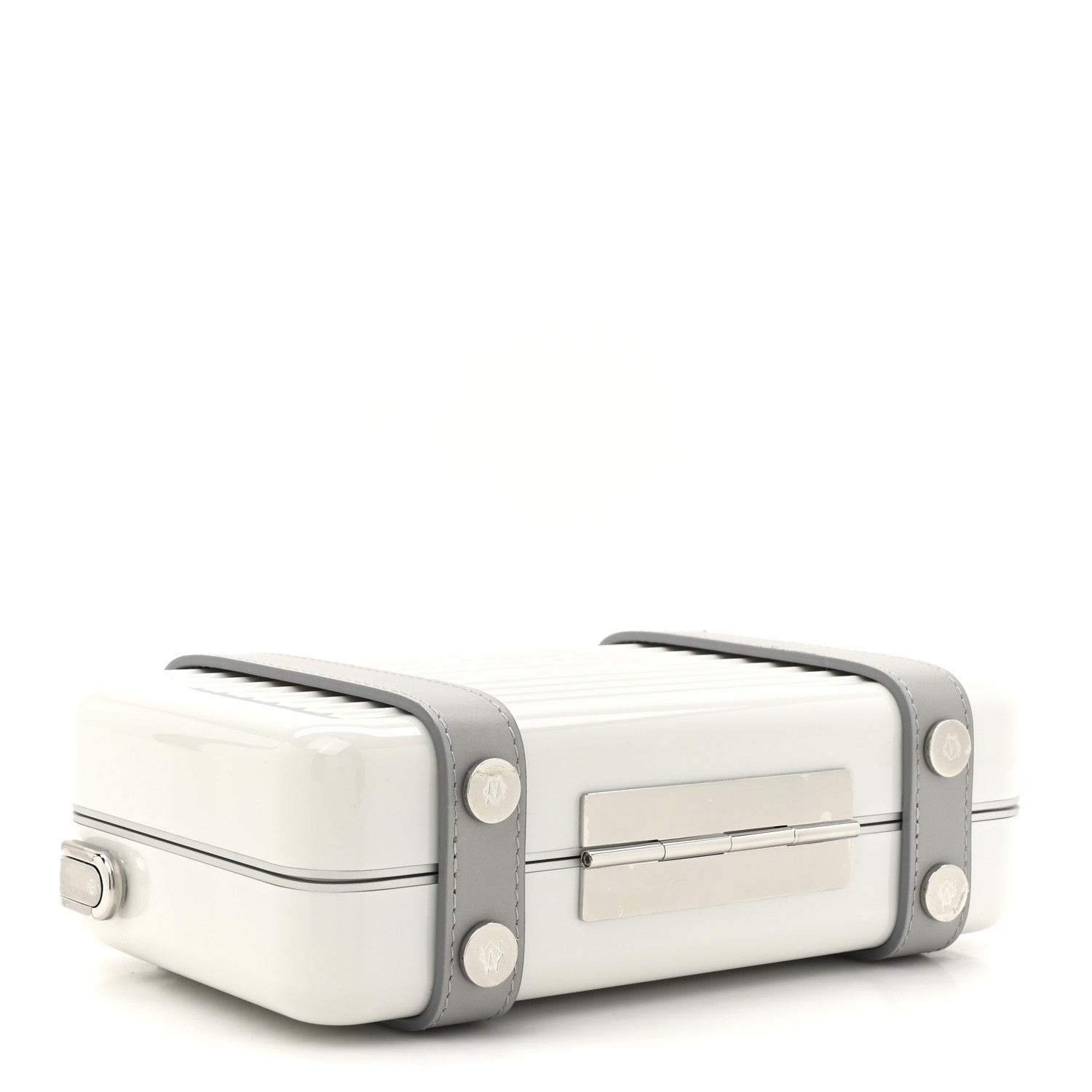 Rimowa Gloss Polycarbonate Personal Cross-Body Bag White Grey