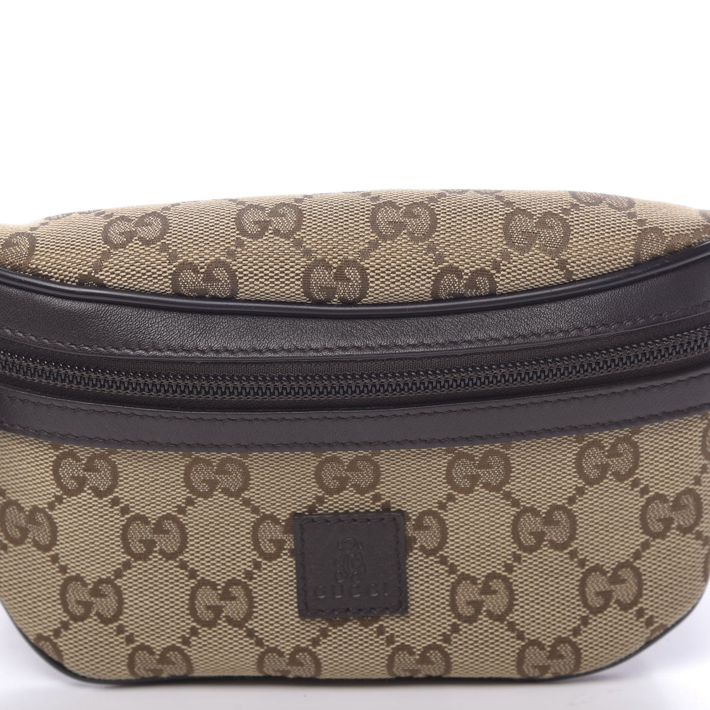 Canvas Monogram GG Web Belt Bag Brown