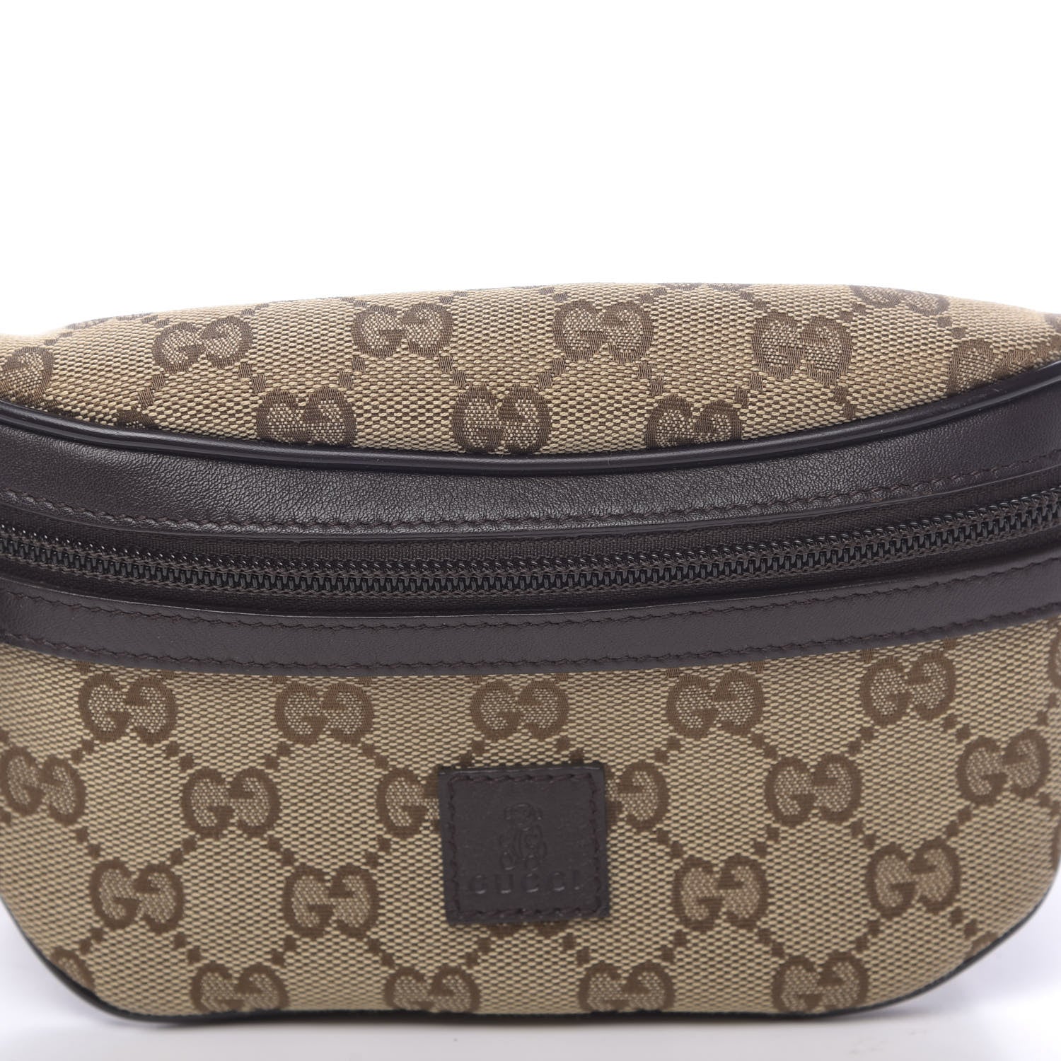 Gucci Canvas Monogram GG Web Belt Bag Brown 10 of 10
