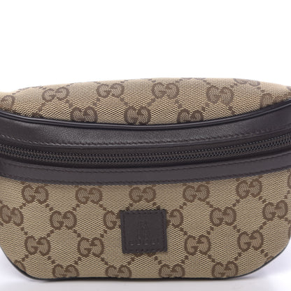 Gucci Canvas Monogram GG Web Belt Bag Brown 10 of 10