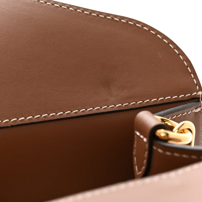 Burberry Canvas Smooth Calfskin Two Tone Medium Pocket Bag Natural Malt Brown 12 of 13