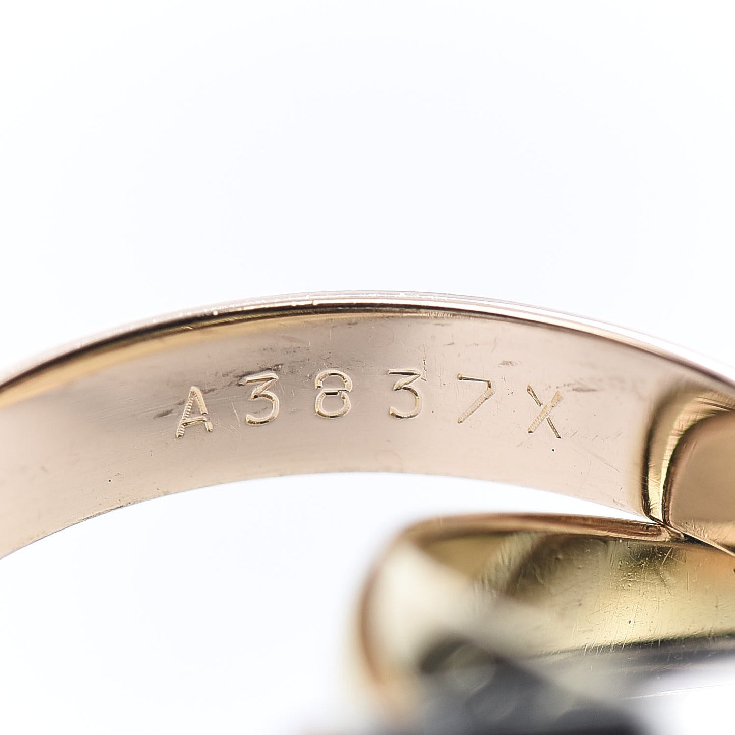 18K Pink Yellow White Gold Classic Les Must De Trinity Ring 48 4.5
