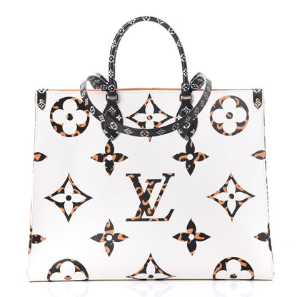 Louis Vuitton Monogram Giant Jungle Onthego GM Ivory 1 of 4