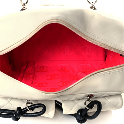 Chanel Calfskin Quilted Large Cambon Multipocket Reporter White 5 of 22