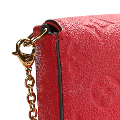 Louis Vuitton Empreinte Pochette Felicie Chain Wallet Cherry 11 of 13