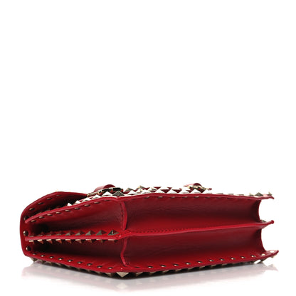 Valentino Garavani Calfskin Rockstud Flap Shoulder Bag Rosso Valentino 4 of 11