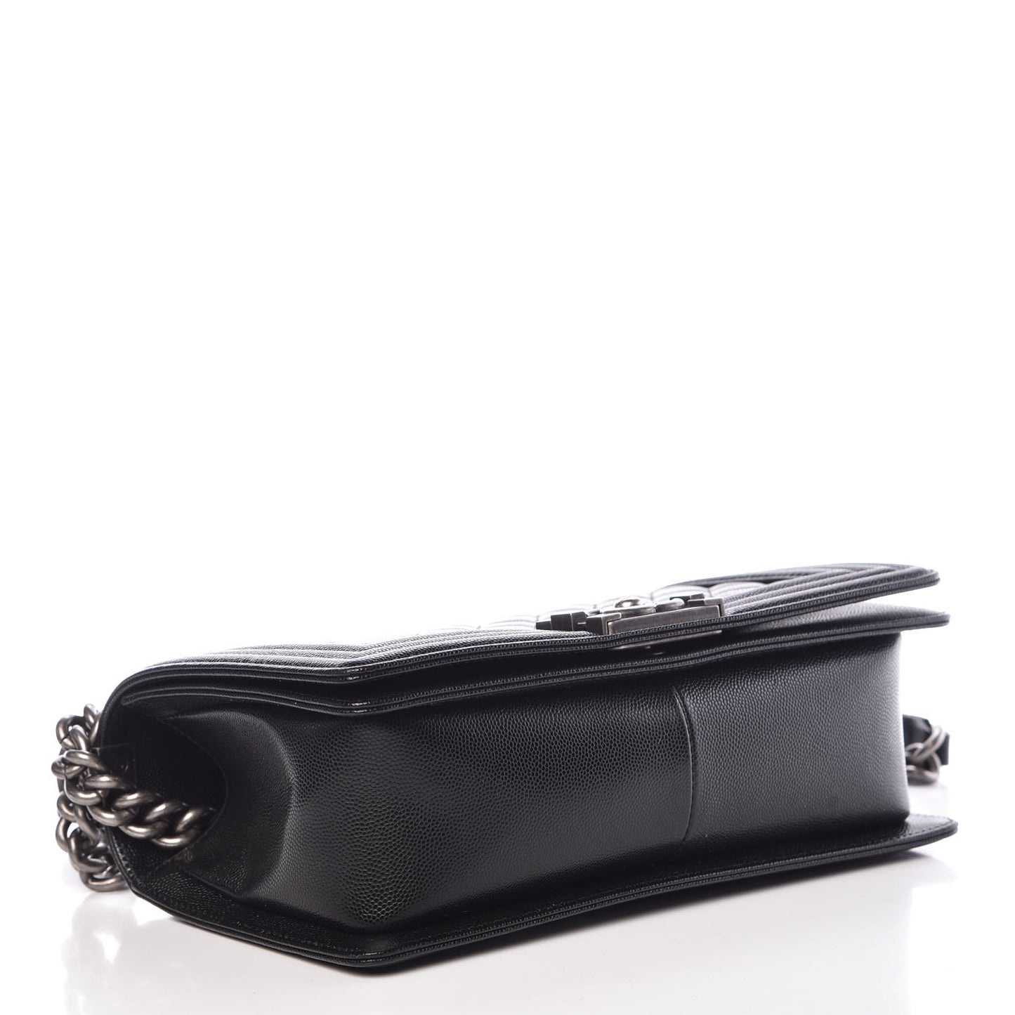 Caviar Quilted Medium Boy Flap Black