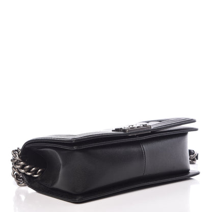 Chanel Caviar Quilted Medium Boy Flap Black 4 of 12