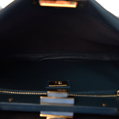 Fendi Vitello Seta Nappa Medium Peekaboo Iconic Satchel Amazzonia 6 of 11