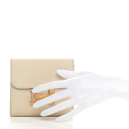 Hermes Epsom Constance Short Wallet Craie 2 of 10