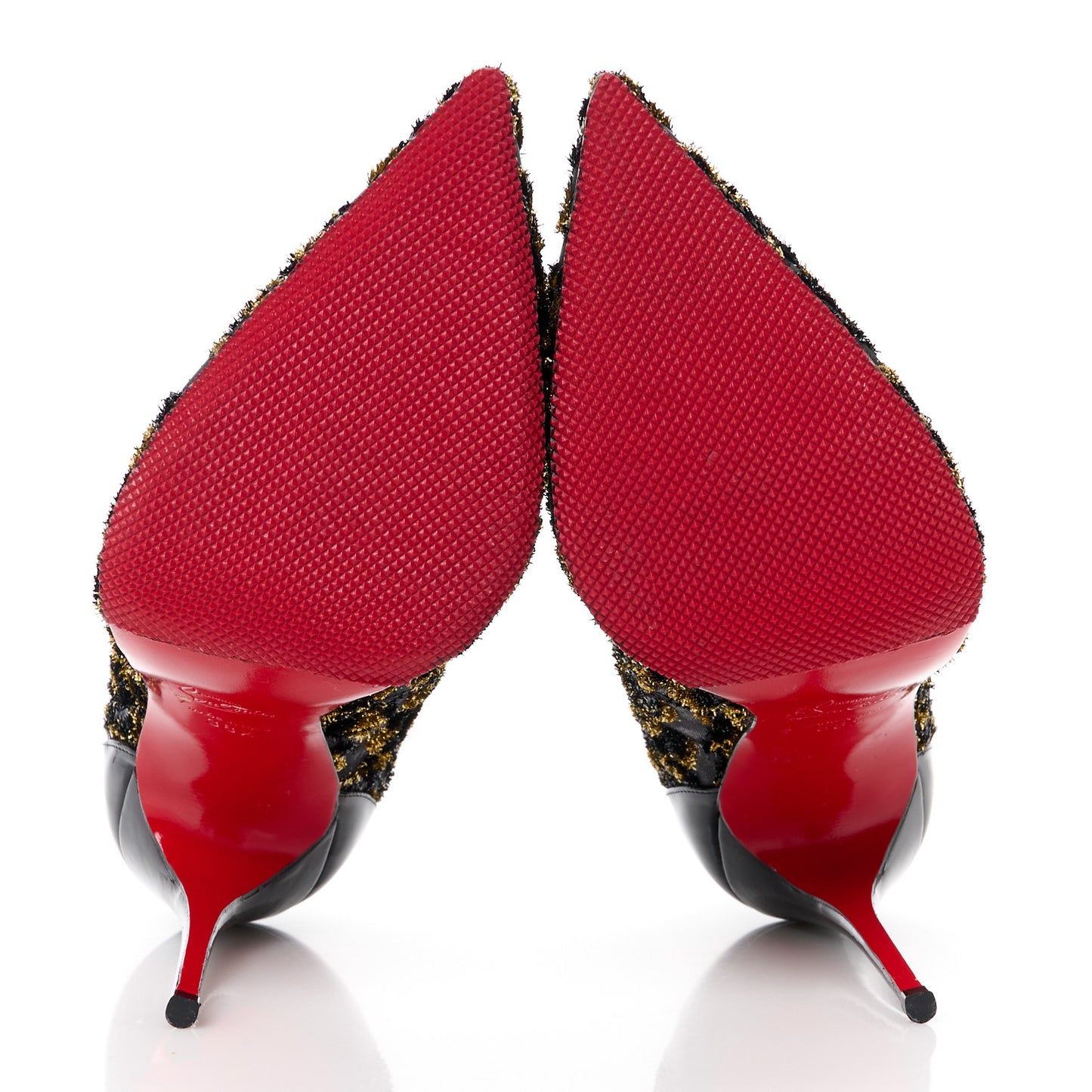Leopard Chiffon Pigalle Follies 120 Pumps 38.5 Gold