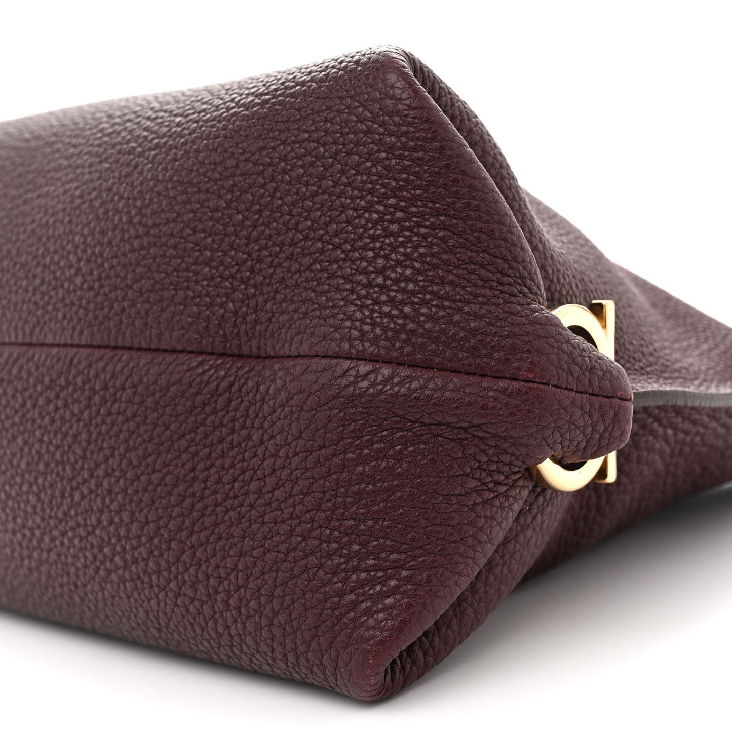 Calfskin Fanisa Gancini Hobo Plum