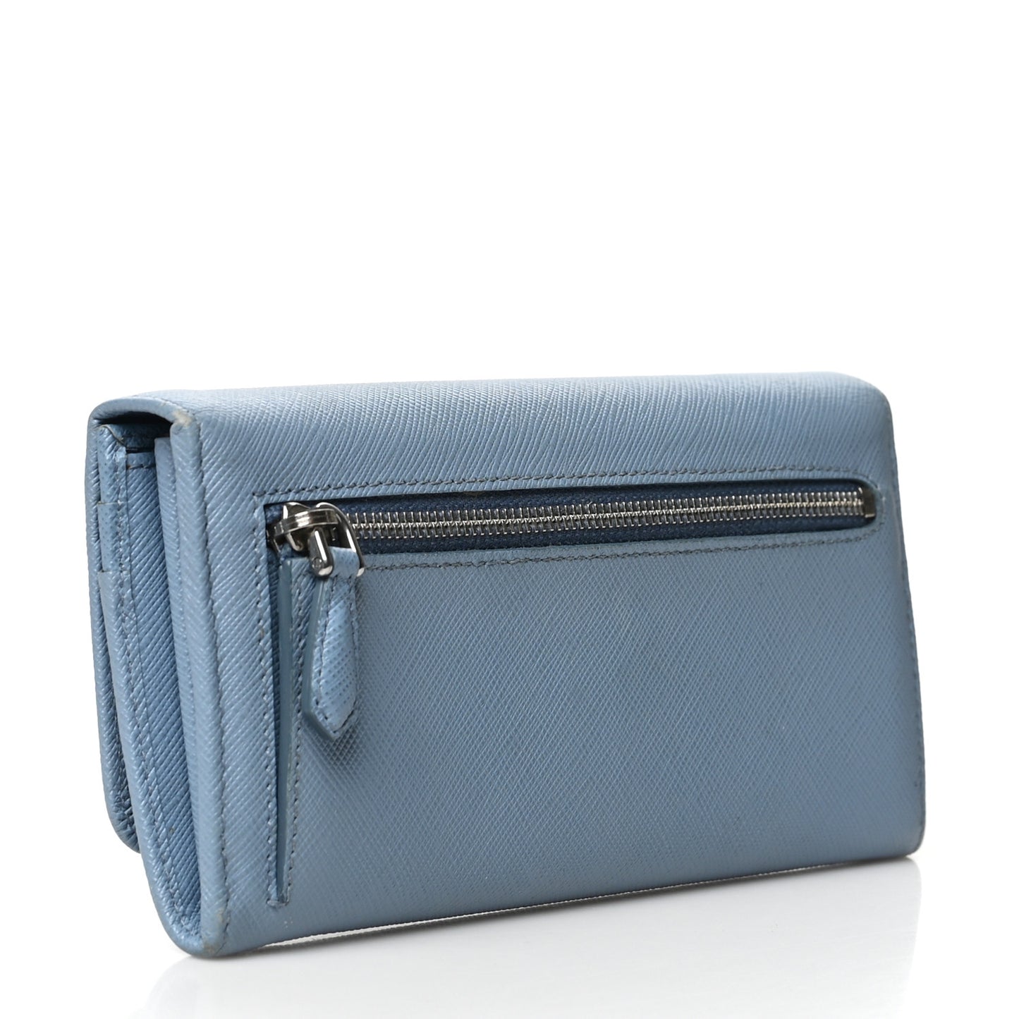 Saffiano Fiocco Bow Continental Wallet Astrale