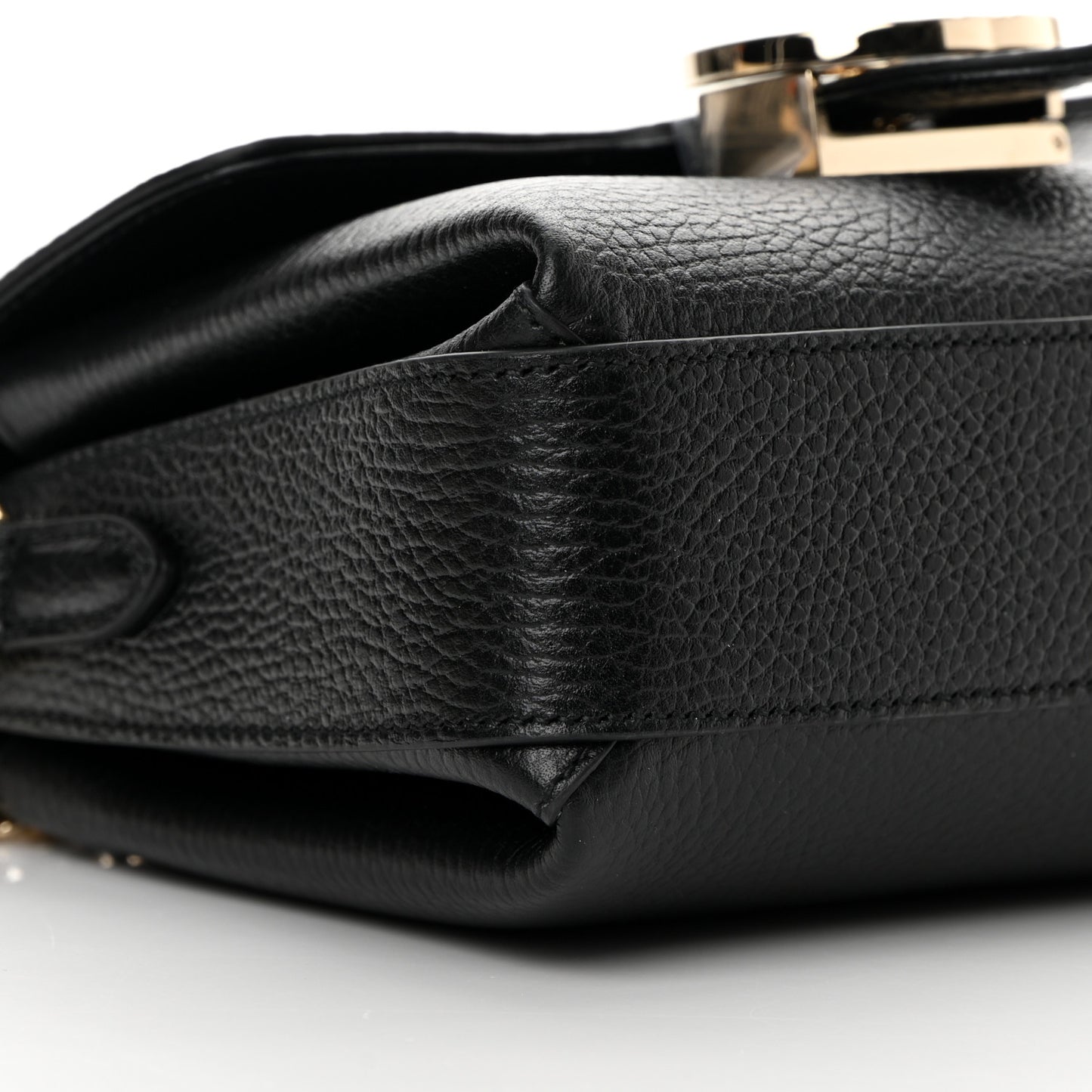 Dollar Calfskin Interlocking G Crossbody Bag Black
