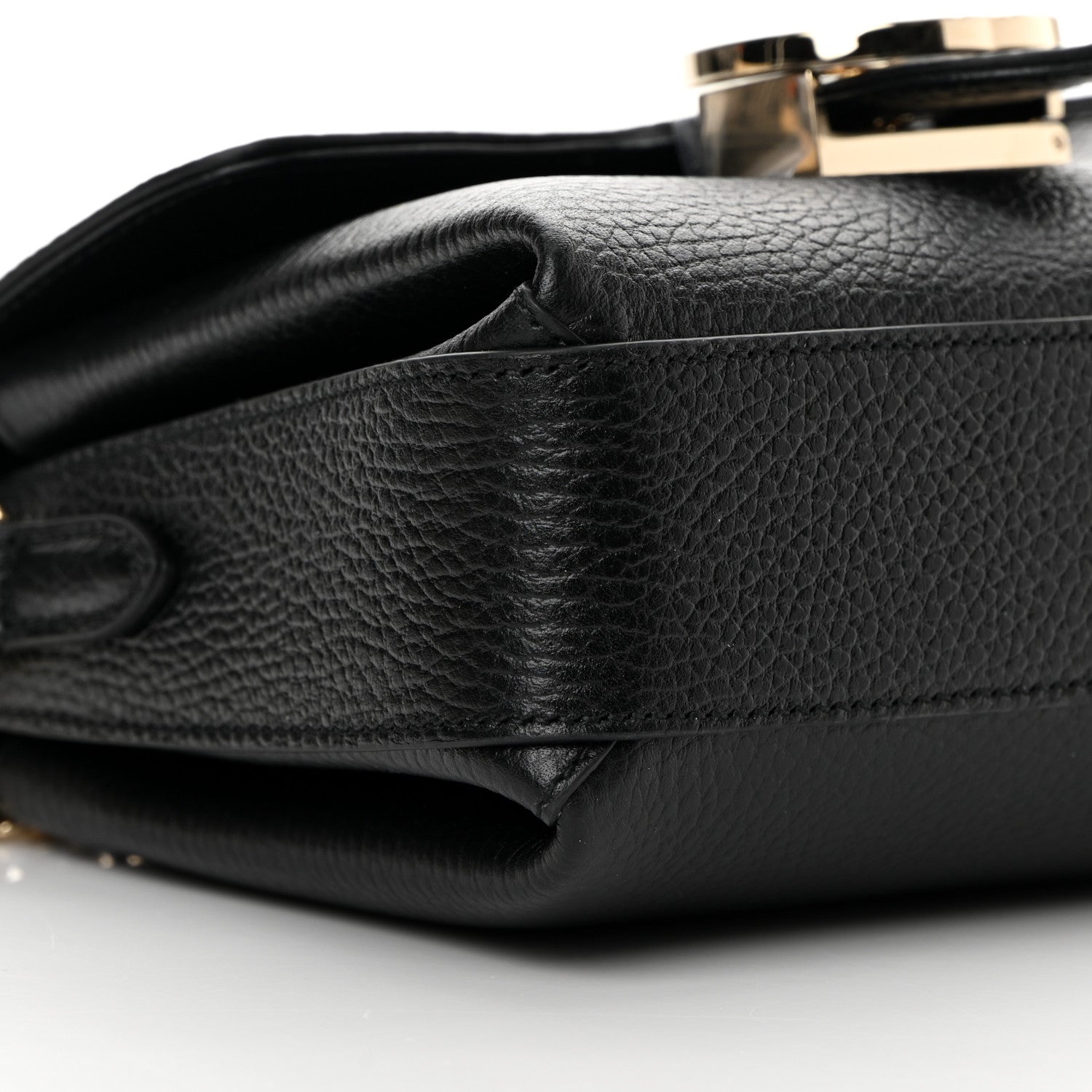 Gucci Dollar Calfskin Interlocking G Crossbody Bag Black 9 of 10