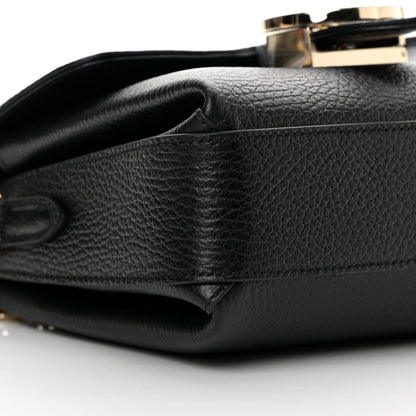 Gucci Dollar Calfskin Interlocking G Crossbody Bag Black 9 of 10