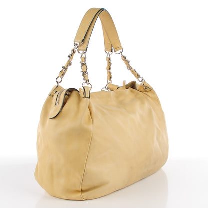 Chanel Lambskin Edgy Large Hobo Beige 4 of 10