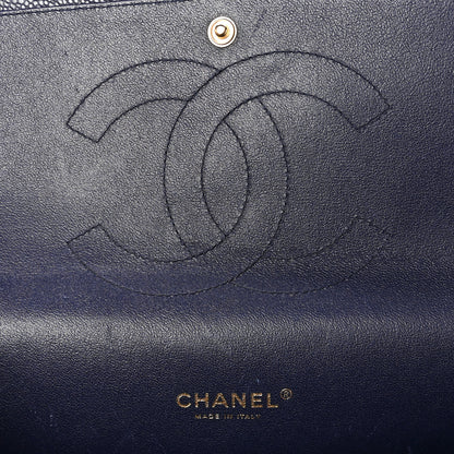 Chanel Caviar Quilted Maxi Double Flap Navy Blue 6 of 11