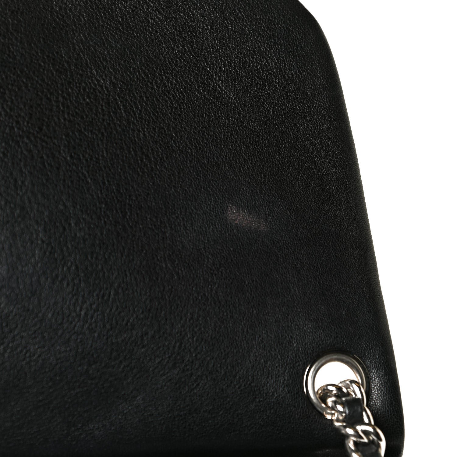 Chanel Washed Lambskin Quilted Maxi Chain Around Flap Black 8 of 9