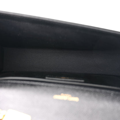 Saint Laurent SAINT LAURENT Grain De Poudre Medium Classic Monogram Kate Satchel Black 5 of 11