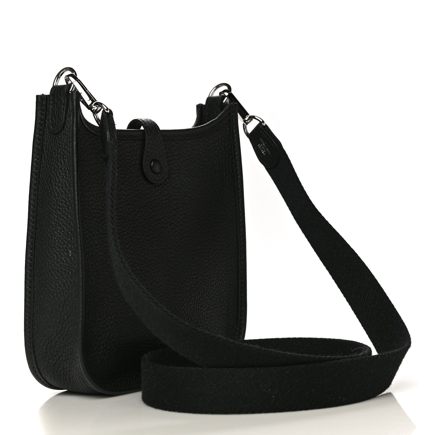 Hermes Taurillon Clemence Evelyne TPM Black 3 of 11