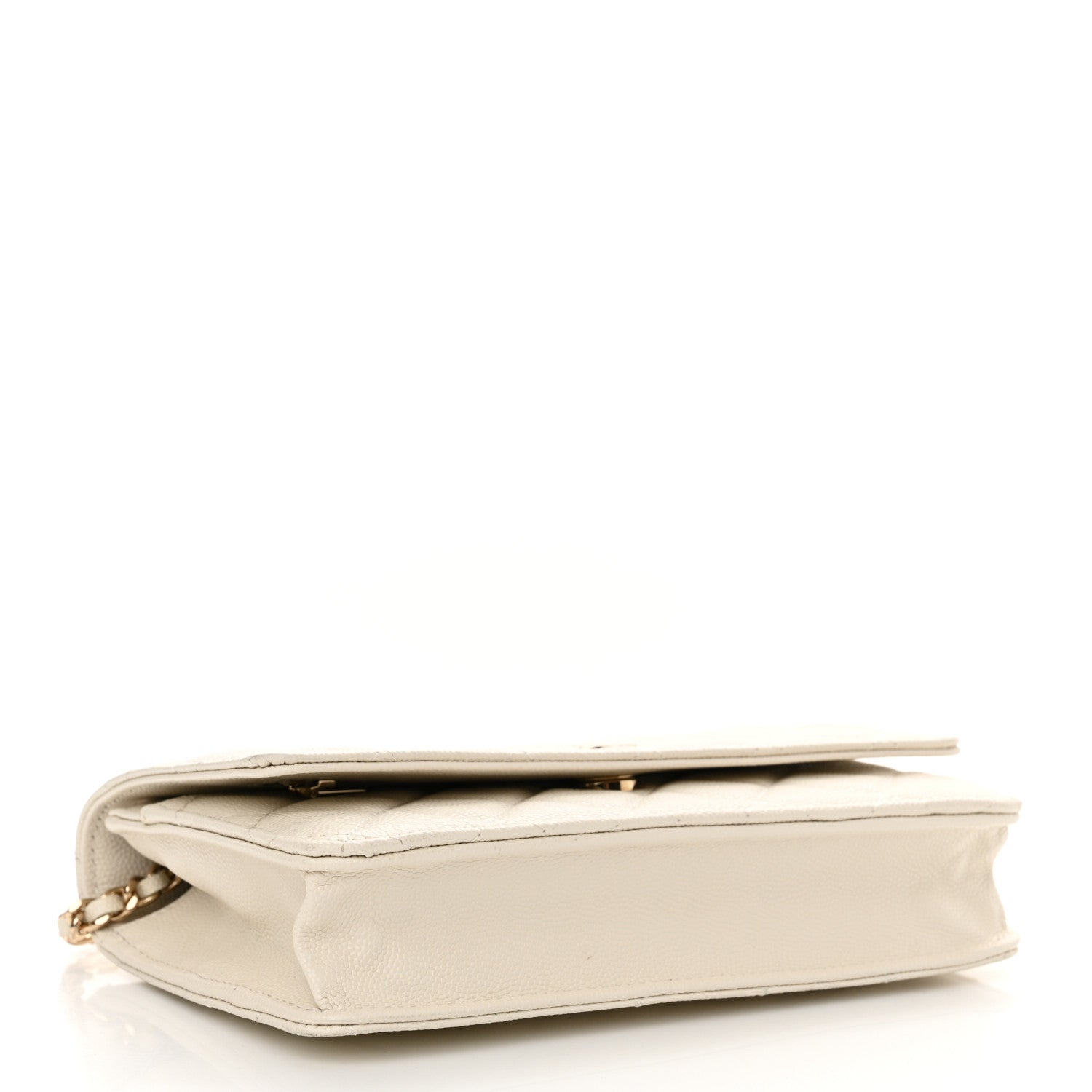 Chanel Caviar Quilted Wallet On Chain WOC White 4 of 11