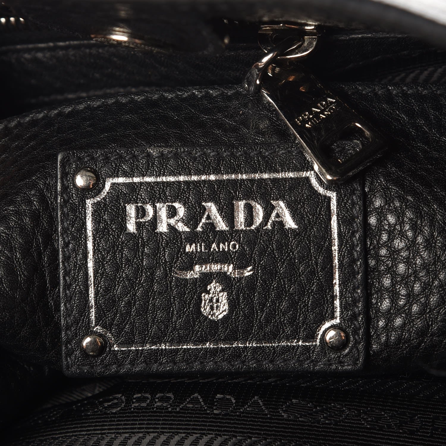 Prada Vitello Daino Shoulder Bag Nero Black 7 of 8