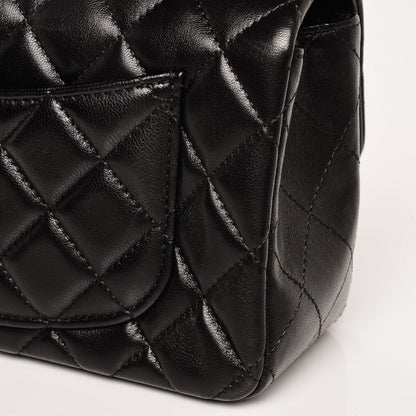 Chanel Lambskin Quilted Mini Rectangular Flap Black 9 of 10
