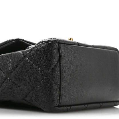 Chanel Caviar Quilted Small Top Handle Flap Black 9 of 11
