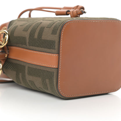 Fendi Canvas Vitello King F is Fendi FF Embroidered Mini Mon Tresor Bucket Bag Amazzonia Cuoio 9 of 10
