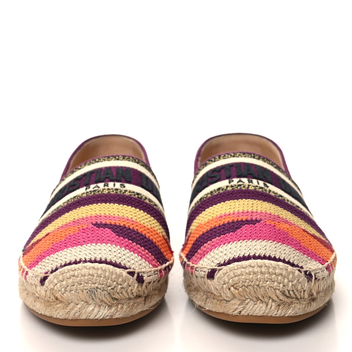 Christian Dior Cotton Embroidered Patchwork Granville Espadrille 41 Multicolor 2 of 9