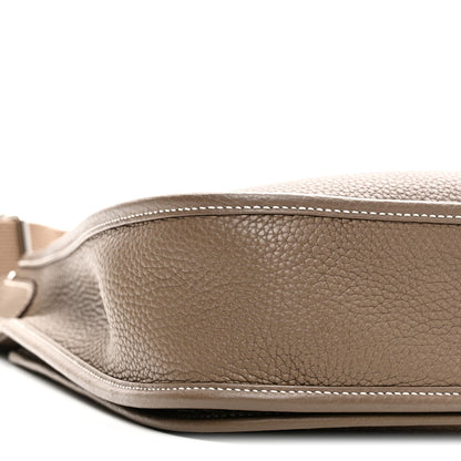 Hermes Taurillon Clemence Evelyne III PM Etoupe 9 of 11