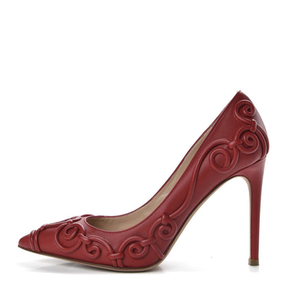 Valentino Garavani Nappa Swirl Pumps 36.5 Rosso Valentino 1 of 10