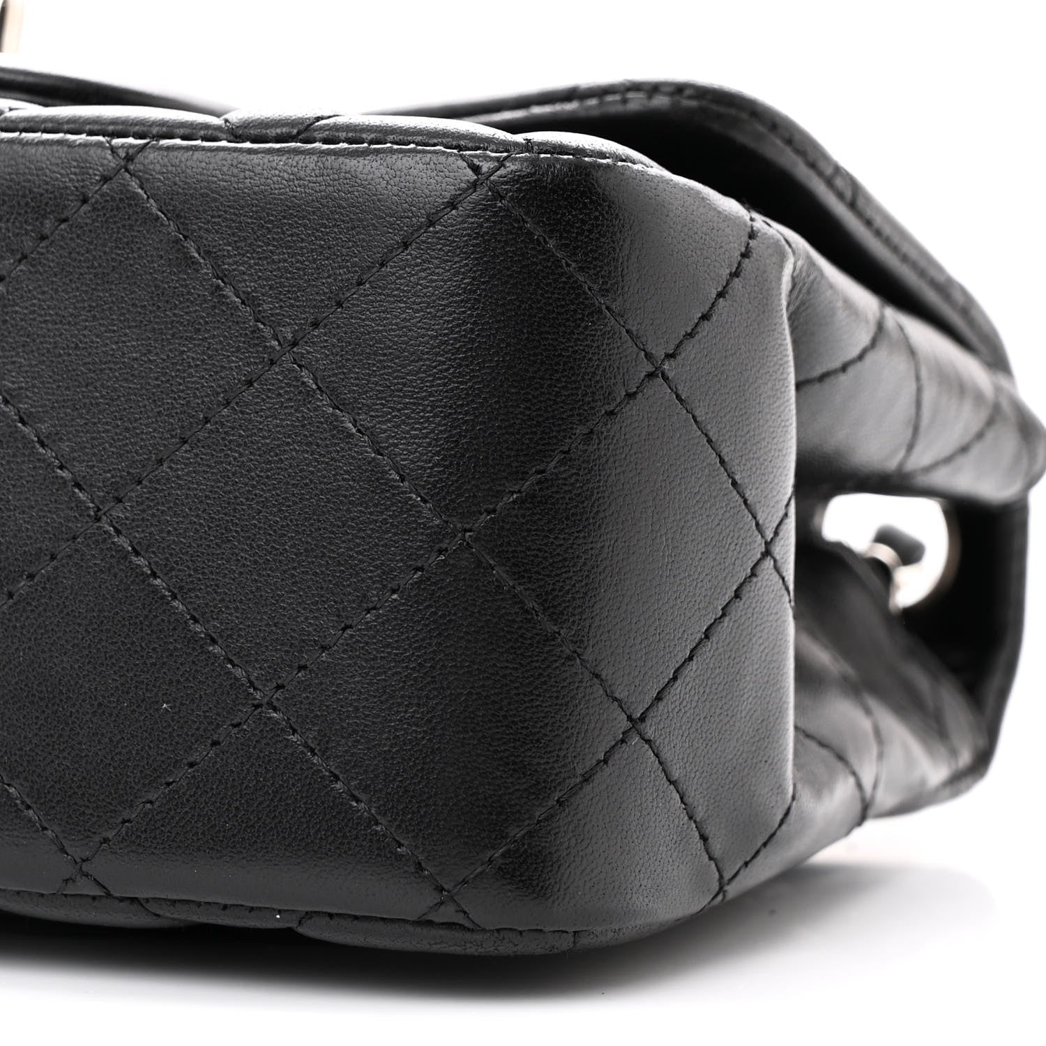 Chanel Lambskin Quilted Mini Square Flap Black 10 of 16