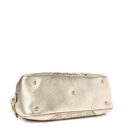 Gucci Guccissima Small Capri Satchel Metallic Gold 4 of 9